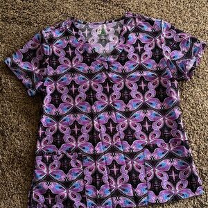 Vibrant Paisley Short Sleeve Top